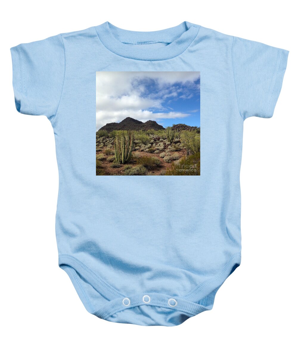 Landscape Baby Onesie featuring the photograph Organ Pipe Heaven by Jeff Hubbard