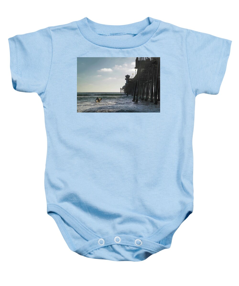 Surfing Baby Onesie featuring the photograph OSide by Jeffrey Ommen