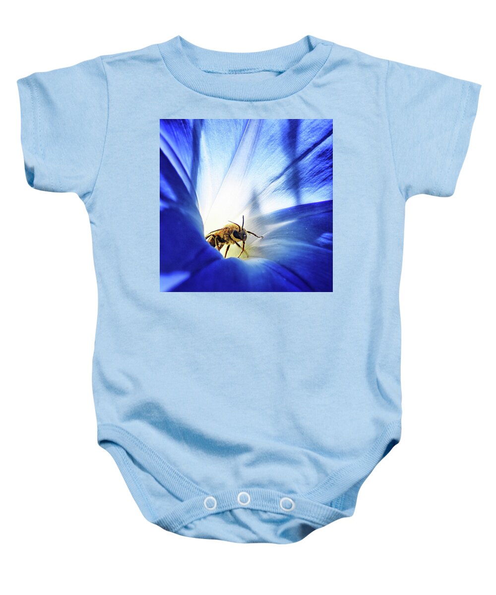 Flowering Baby Onesie featuring the photograph Out of the blue by Camille Lopez