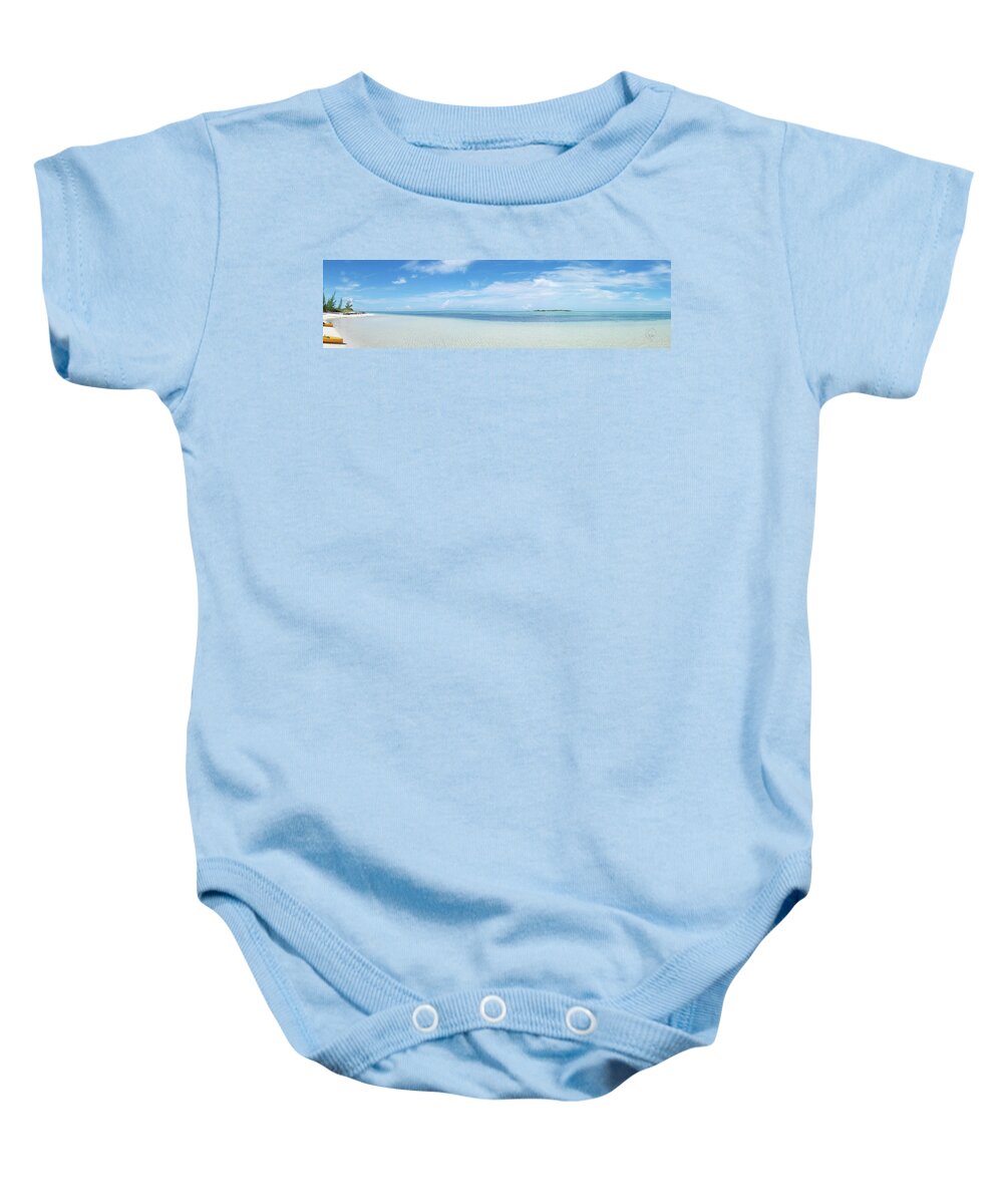 Seascape Baby Onesie featuring the photograph Paradise Cove by Pamela Williams