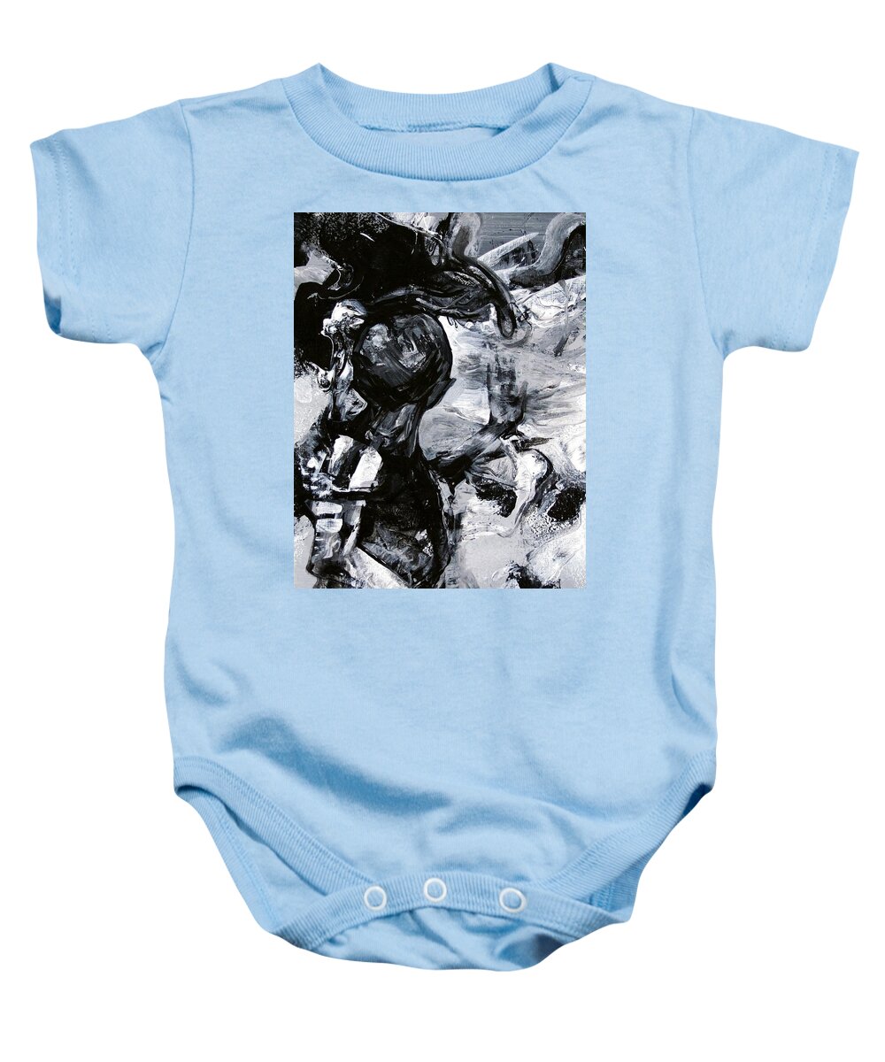 Piercing Baby Onesie featuring the painting Piercing The Veil by Jeff Klena