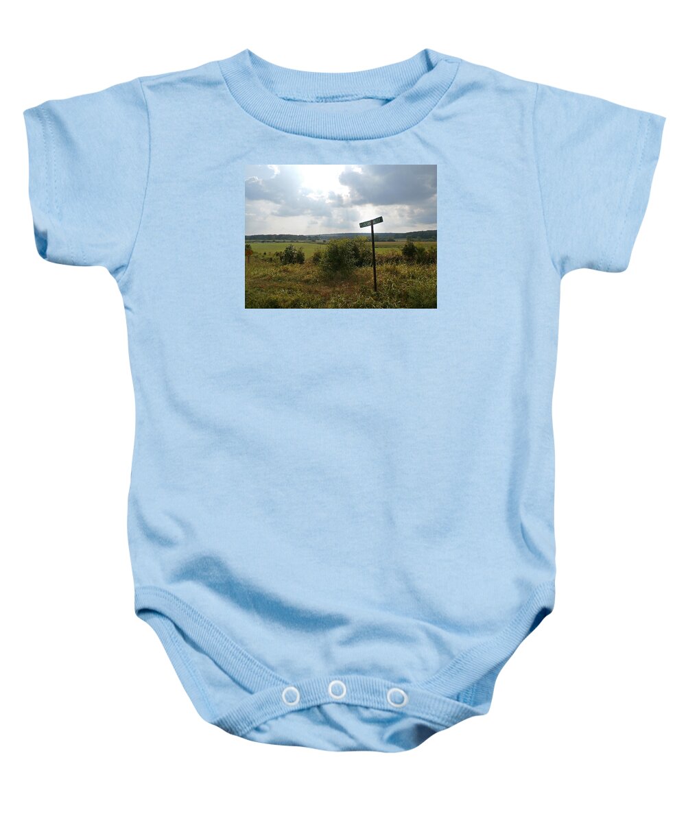 Pleasant Valley Baby Onesie featuring the photograph Pleasant Valley by Wolfgang Schweizer