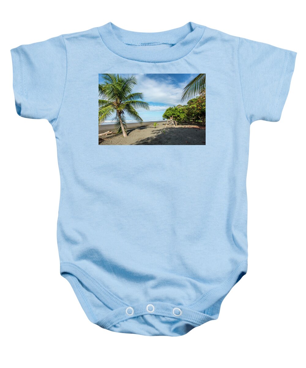 Spa Baby Onesie featuring the photograph Relaxation at the Beach by David Morefield