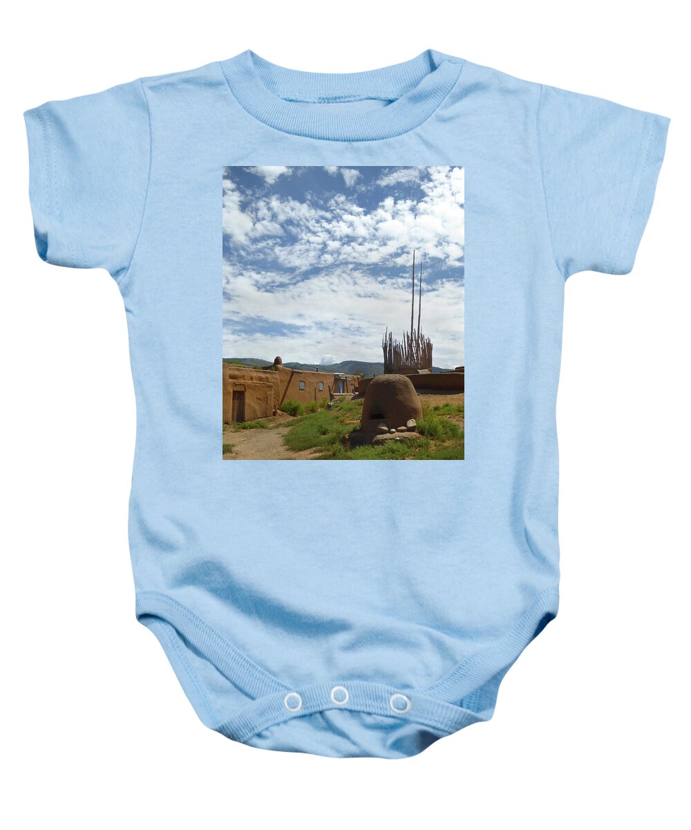 Taos Baby Onesie featuring the photograph Remembering Taos by Gordon Beck