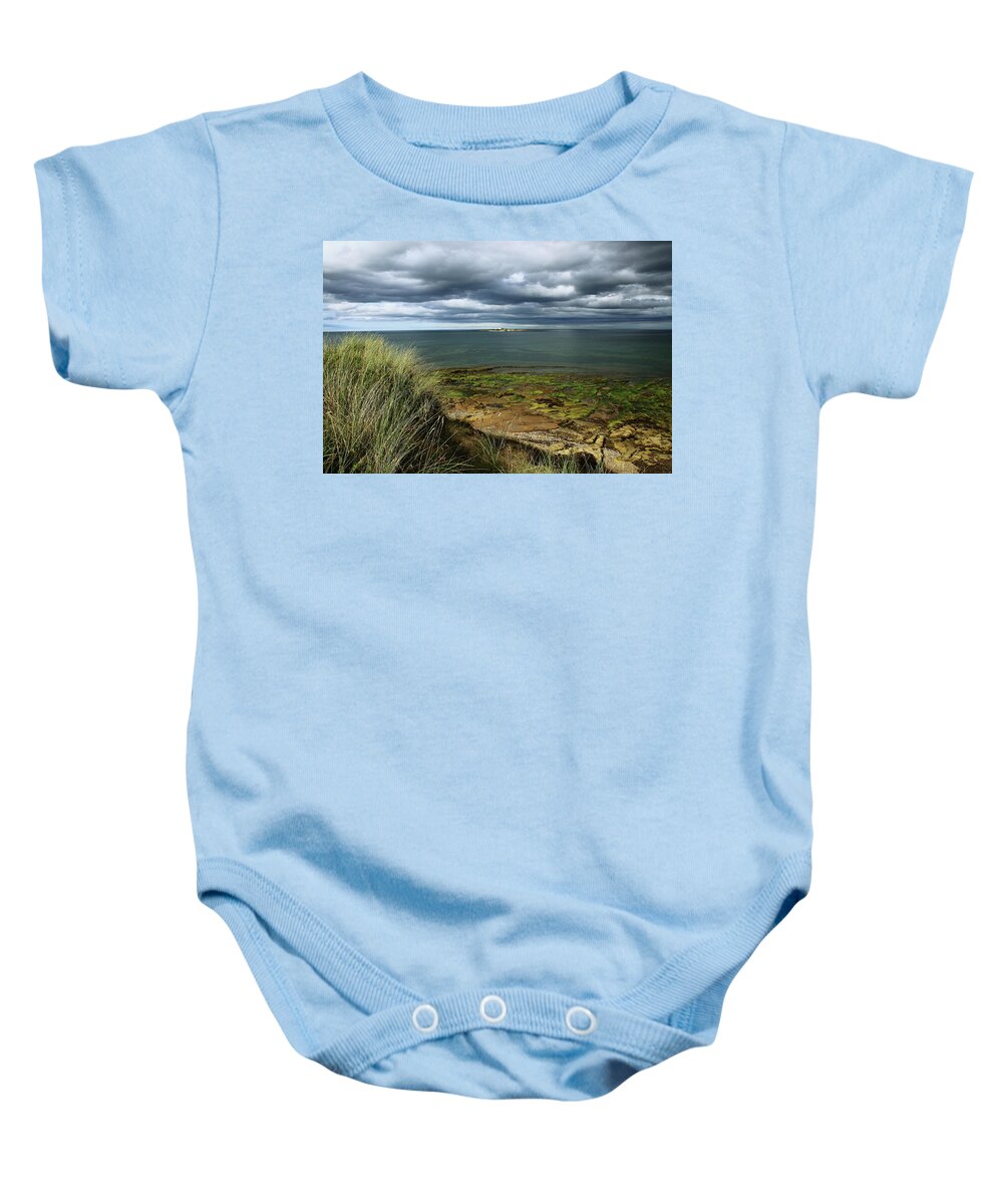 Returning Baby Onesie featuring the photograph Returning Tide by Jeff Townsend