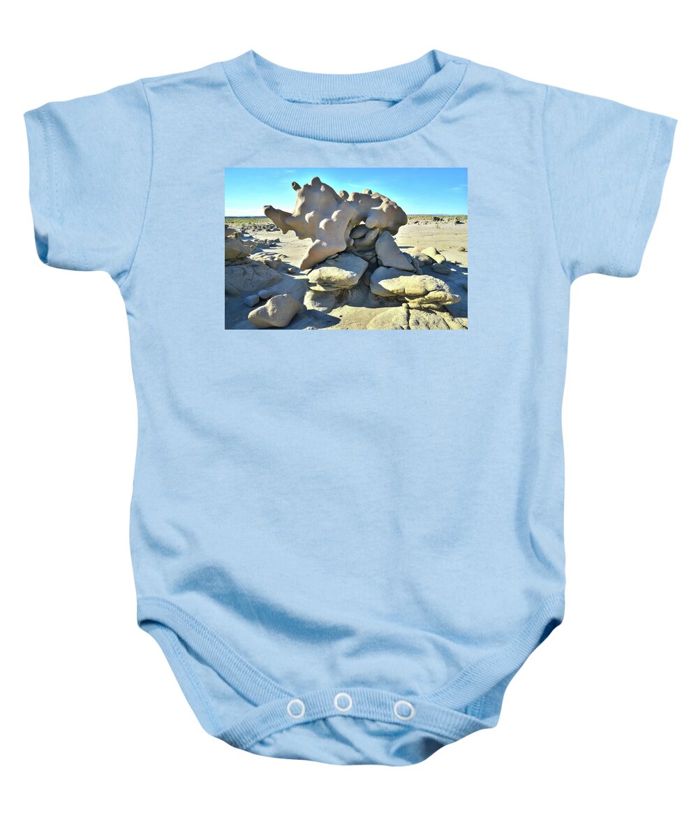 Fantasy Canyon Baby Onesie featuring the photograph Rhino Hoodoo by Ray Mathis