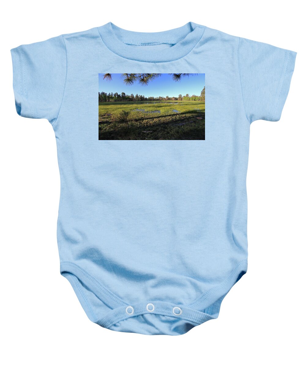 Landscape Baby Onesie featuring the photograph Rim Glade by Gary Kaylor