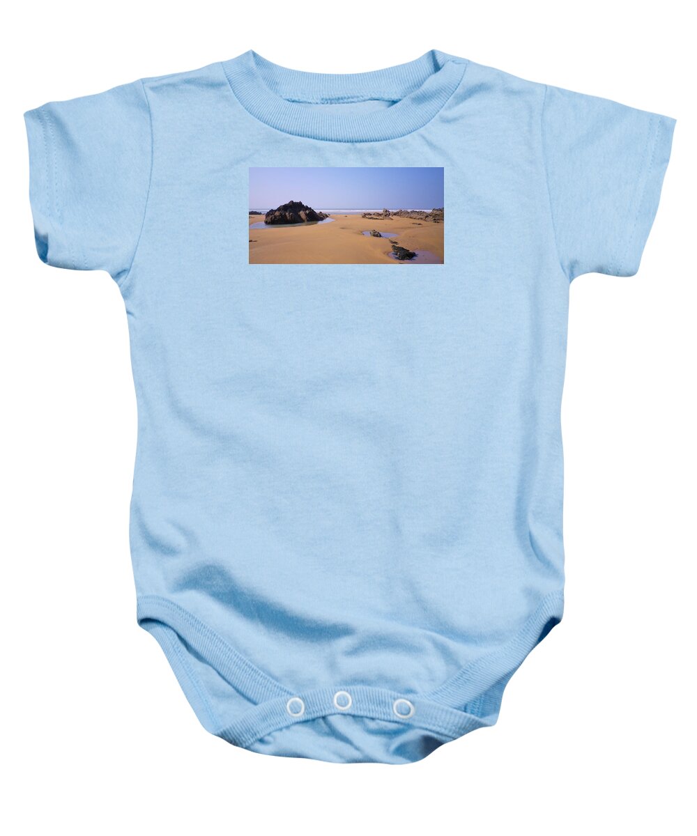 Beach Baby Onesie featuring the photograph Rock Pools by Richard Brookes