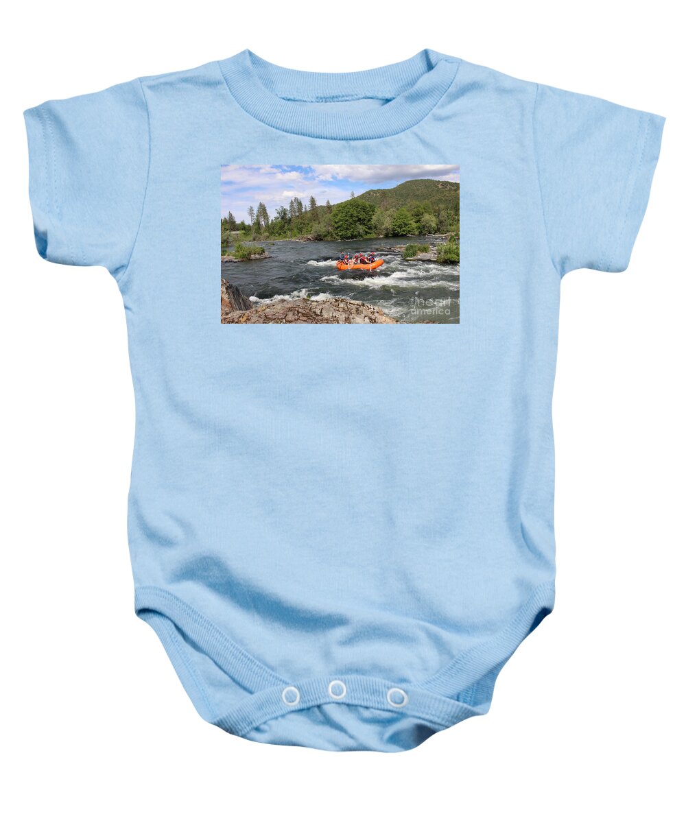 Rogue River Baby Onesie featuring the photograph Rogue River Fun by Marie Neder
