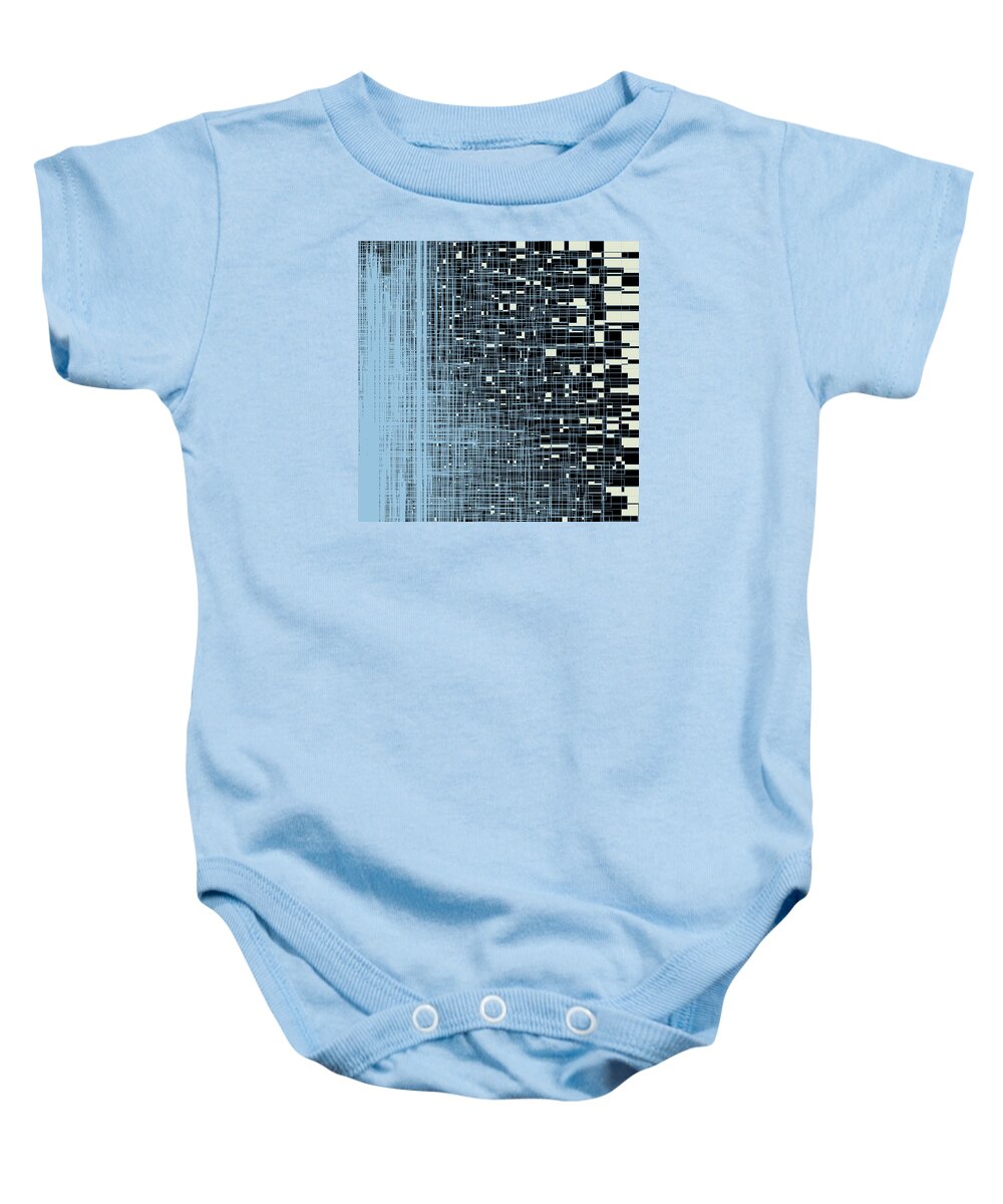 Abstract Baby Onesie featuring the digital art S.7.52 by Gareth Lewis