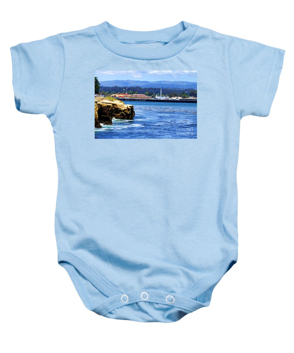 Santa Cruz Baby Onesie featuring the photograph Santa Cruz Coastline by Xine Segalas