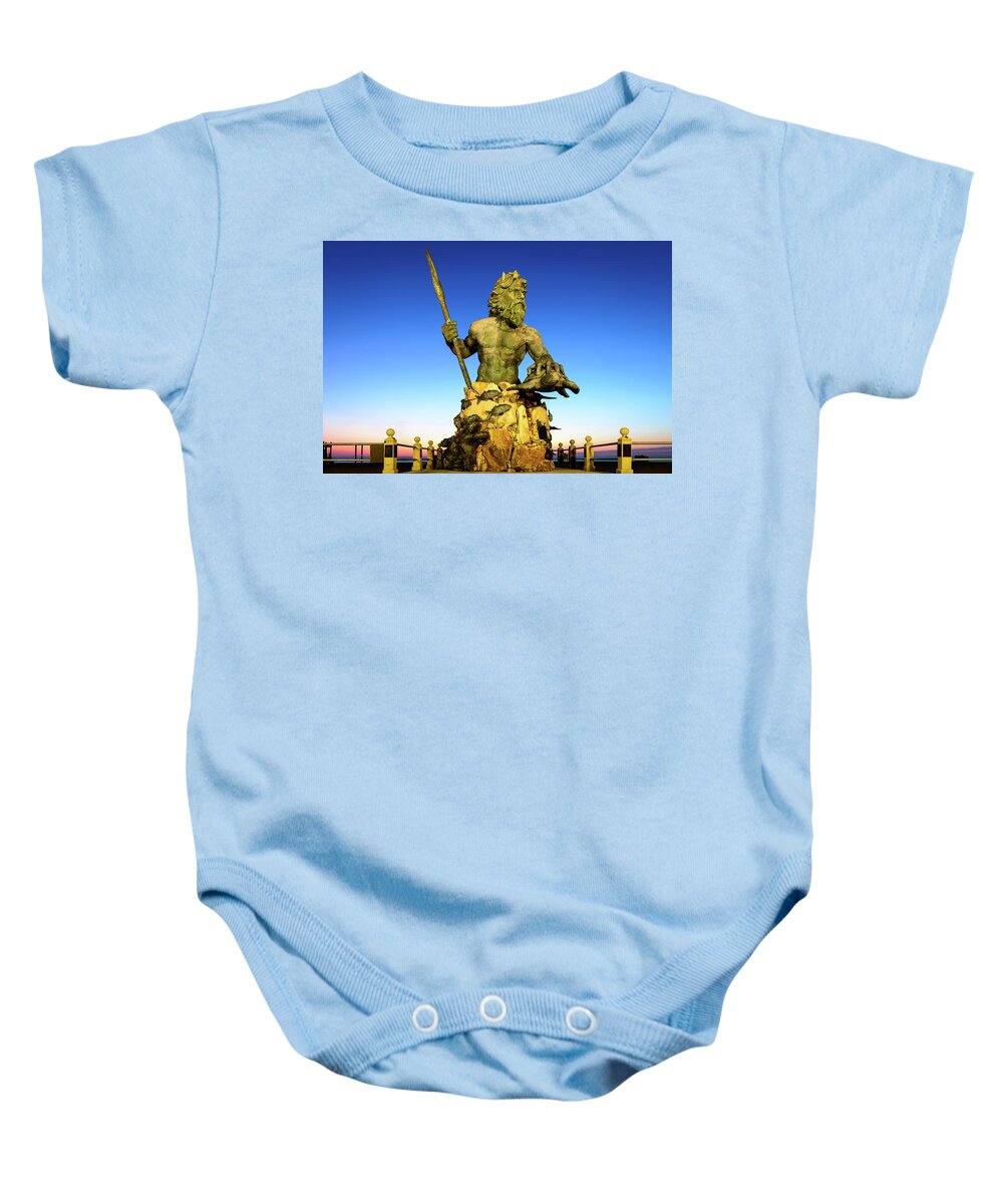 God Baby Onesie featuring the photograph Sea King by Michael Scott