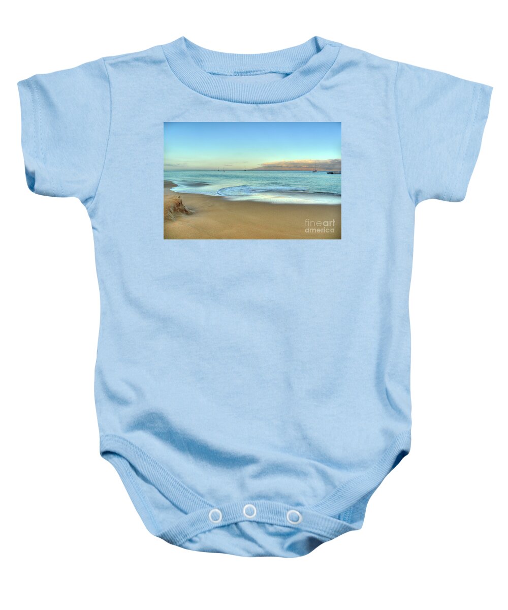 Photograph Baby Onesie featuring the photograph Serene Ka'anapali Beach by Kelly Wade