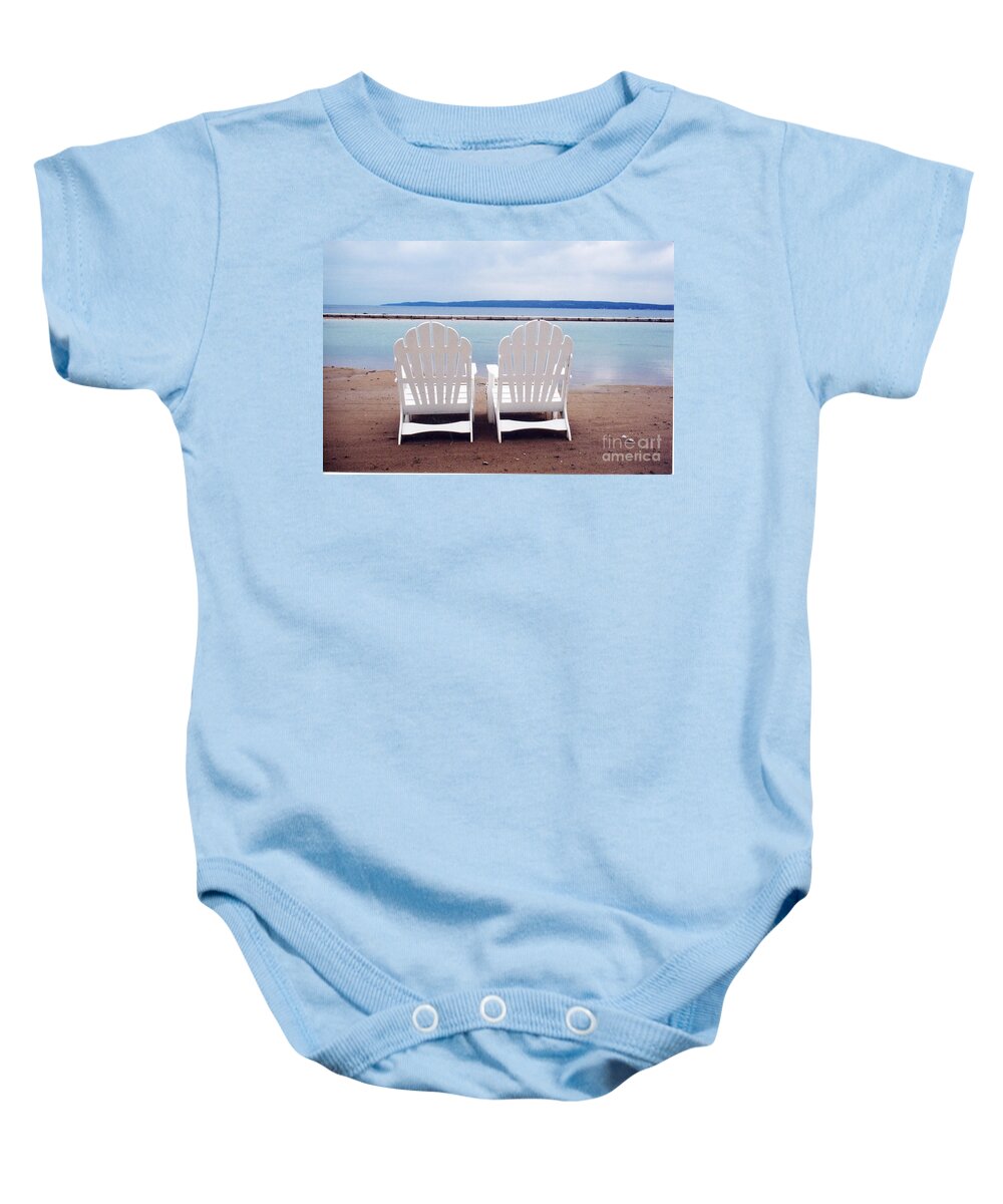 Beach Chair Baby Onesie featuring the photograph Serenity by Crystal Nederman