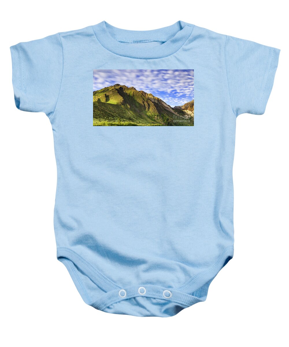 Sherwin Range Baby Onesie featuring the photograph Sherwin Range by Anthony Michael Bonafede