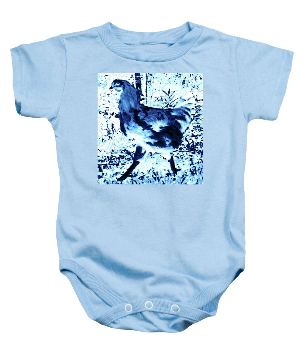 Rooster Baby Onesie featuring the photograph Got Legs by Gina O'Brien