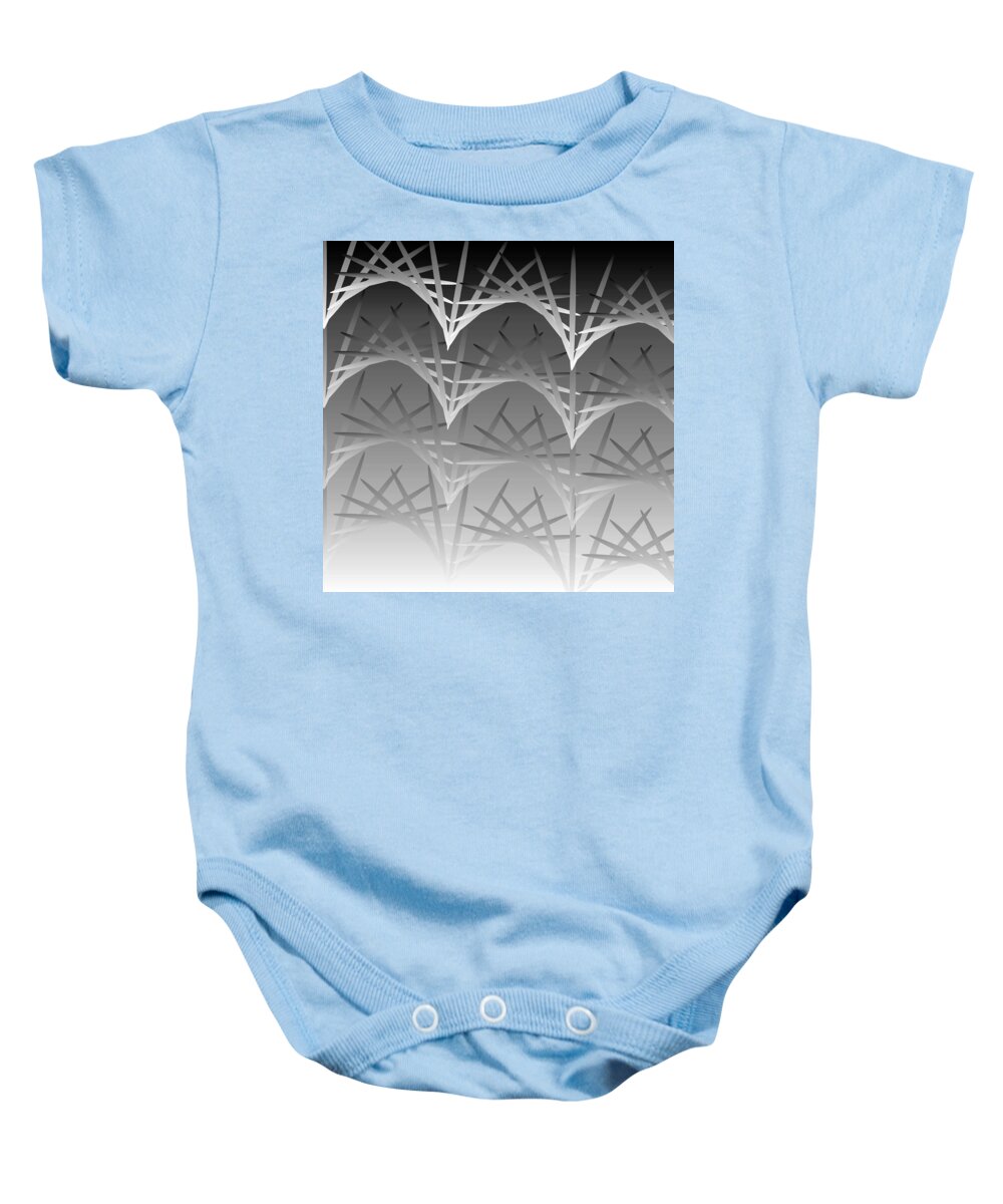 Ellipse Baby Onesie featuring the digital art Sky Arch 19 by Kevin McLaughlin