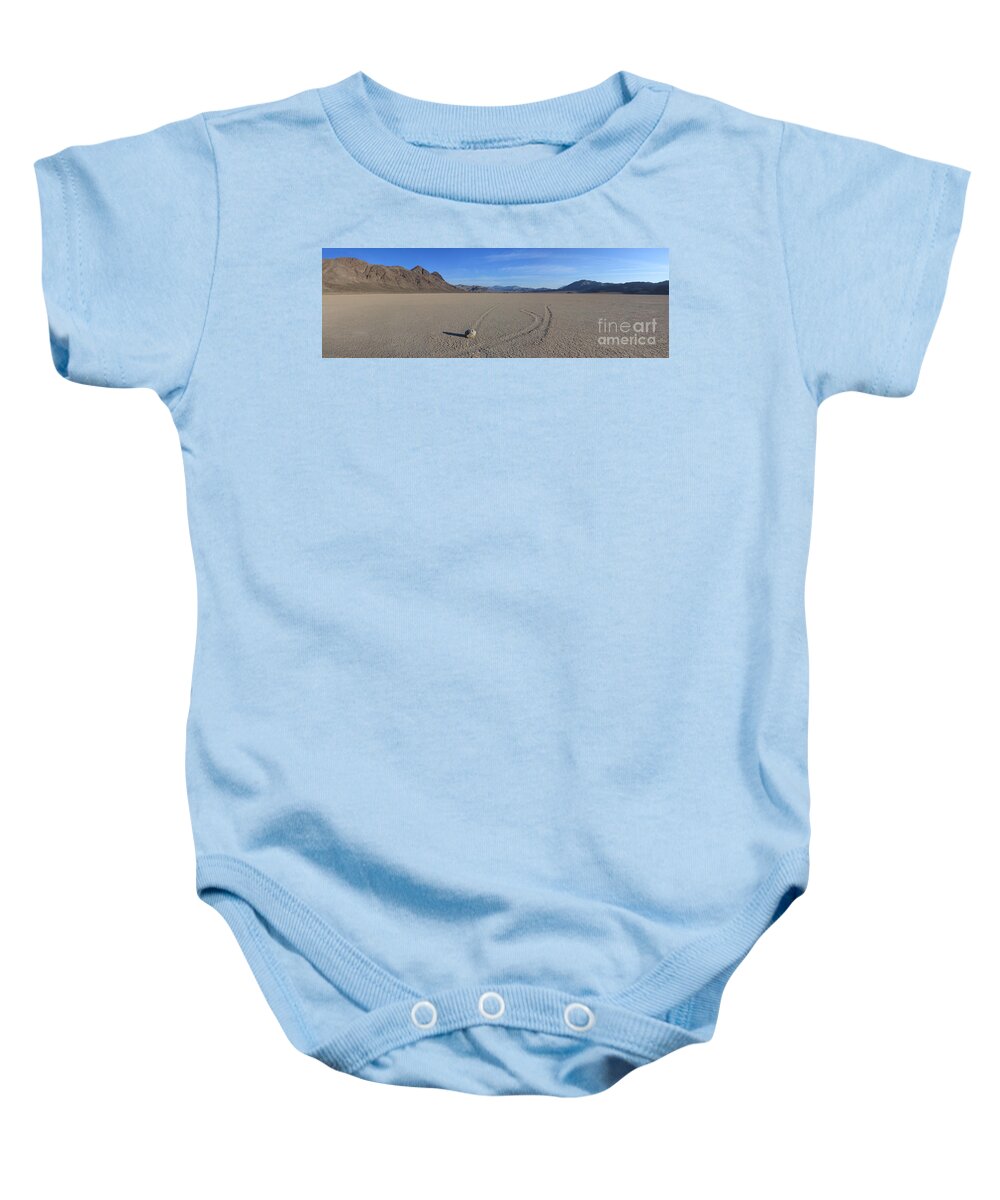 Sliding Stones Baby Onesie featuring the photograph Sliding Stones panorama by Warren Photographic