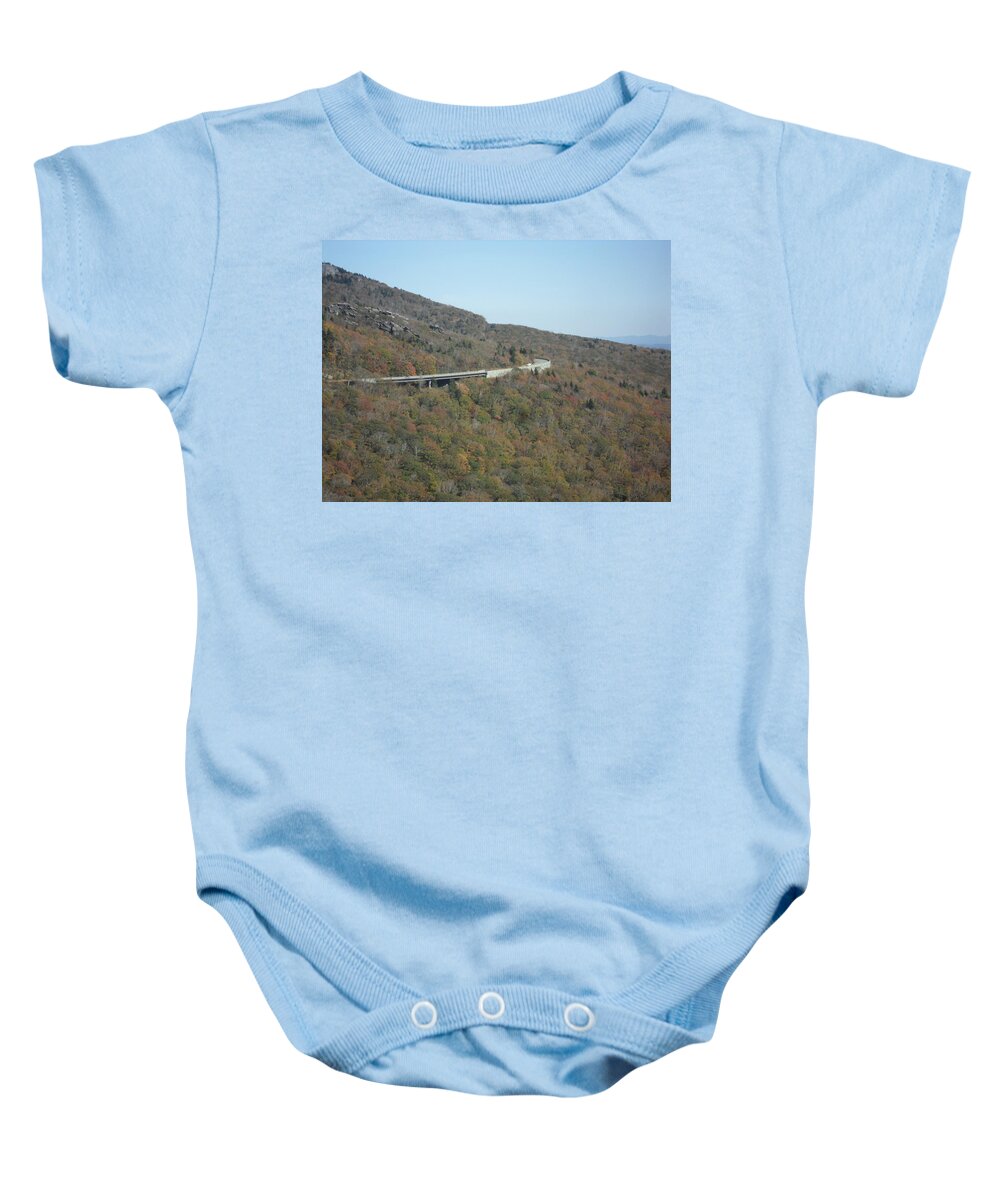 Smoky Mountains Baby Onesie featuring the photograph Smokies 17 by Val Oconnor