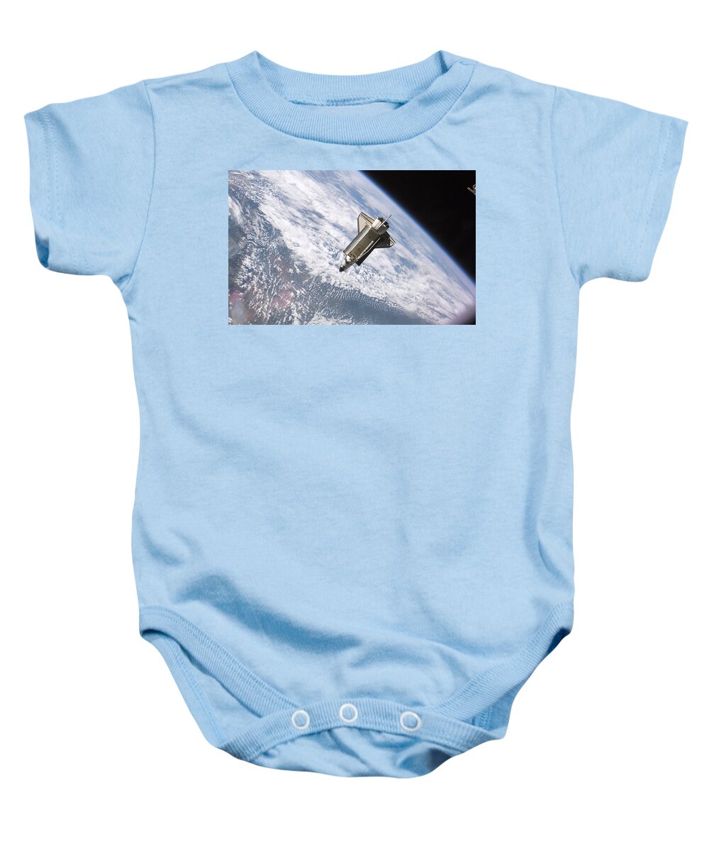 Space Shuttle Baby Onesie featuring the photograph Space Shuttle by Mariel Mcmeeking