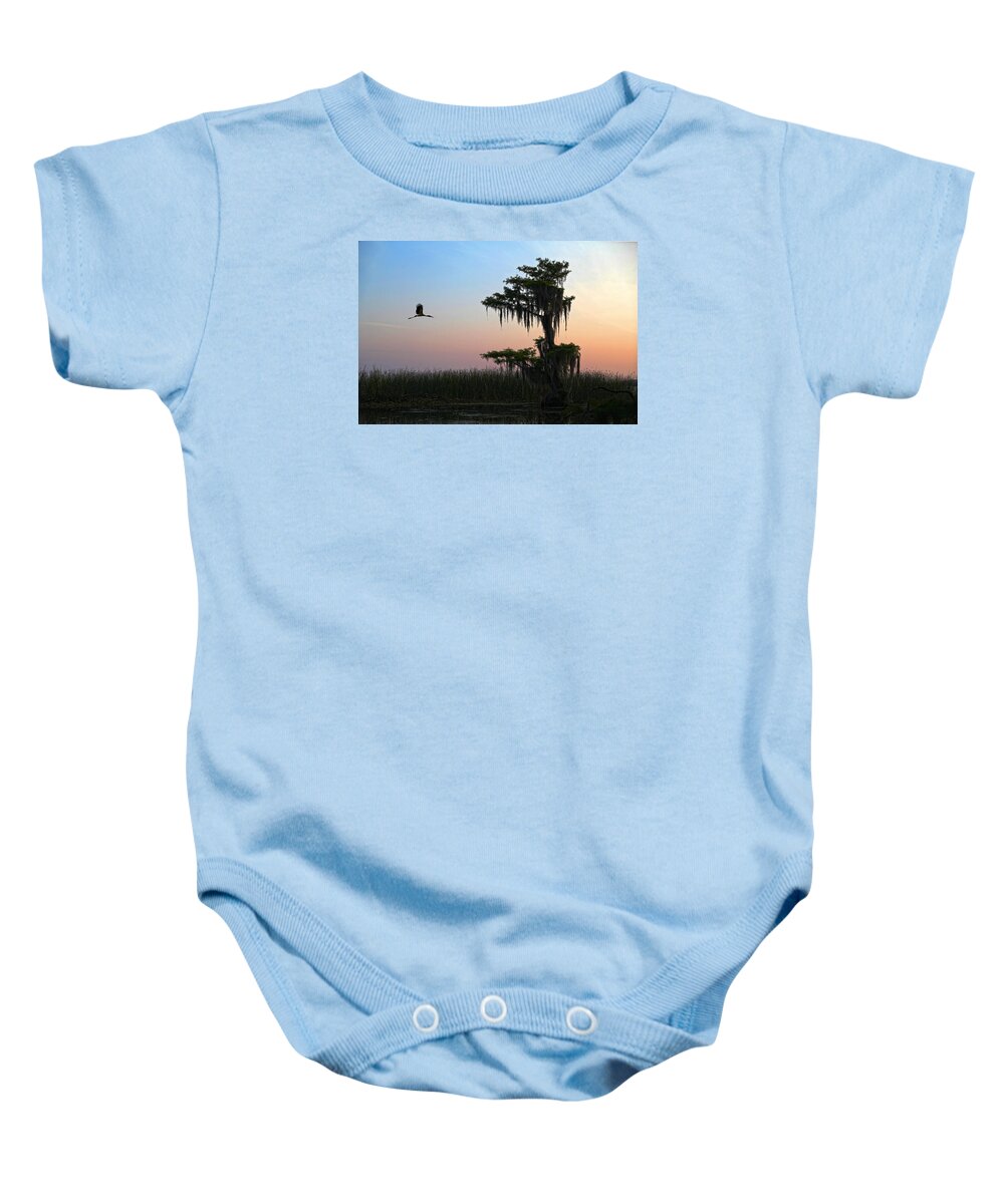 Tree Baby Onesie featuring the photograph St Augustine Morning by Robert Och
