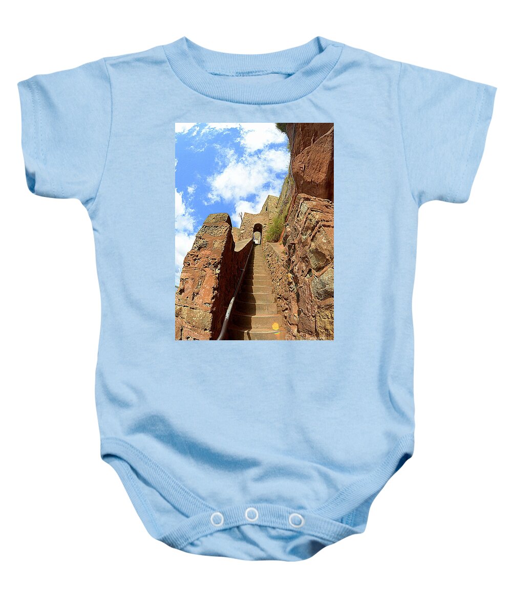 Steps Baby Onesie featuring the photograph Steps by Andy Thompson