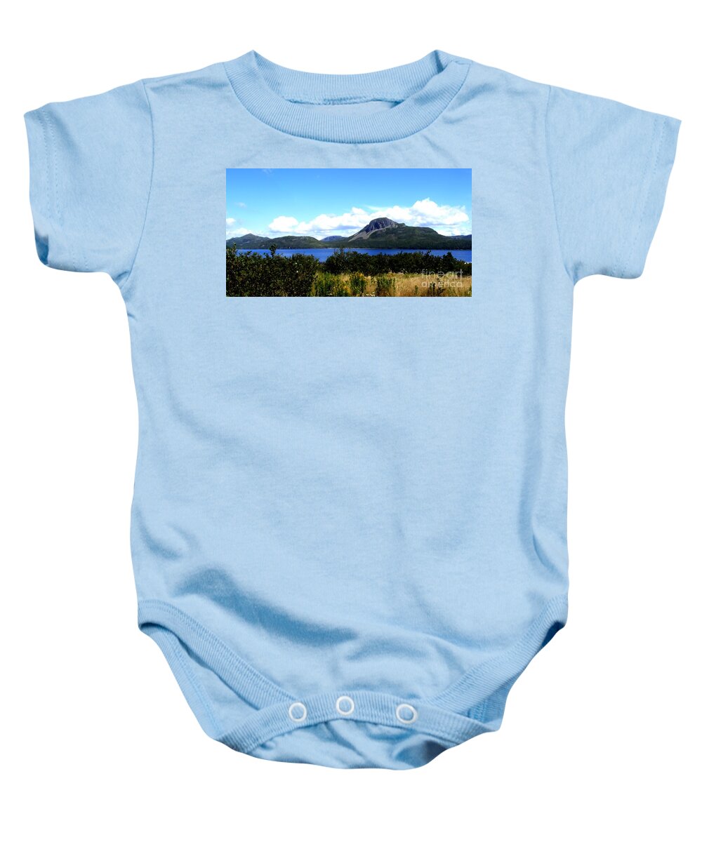 Sugarloaf Hill Brushstrokes Painting Baby Onesie featuring the photograph Sugarloaf Hill Brushstrokes Painting by Barbara A Griffin