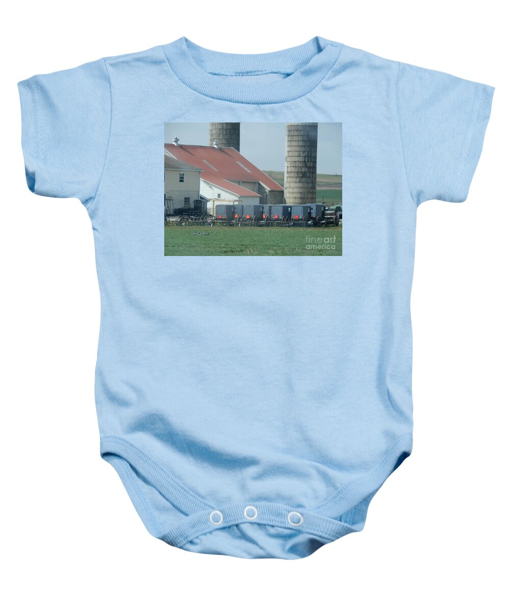 Amish Baby Onesie featuring the photograph Sunday Best by Christine Clark