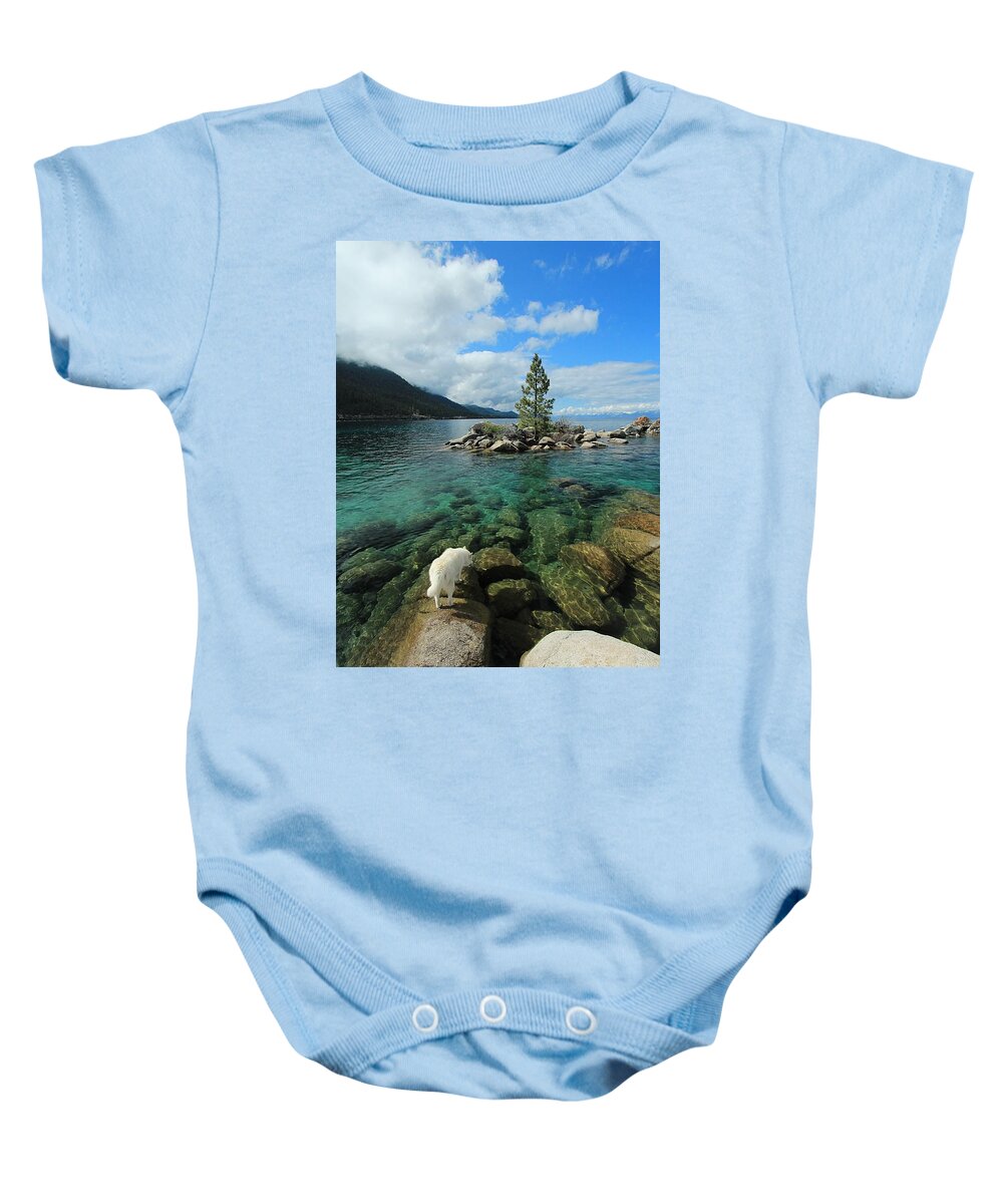 Lake Tahoe Baby Onesie featuring the photograph Tahoe Tap ...Nectar of The Gods by Sean Sarsfield