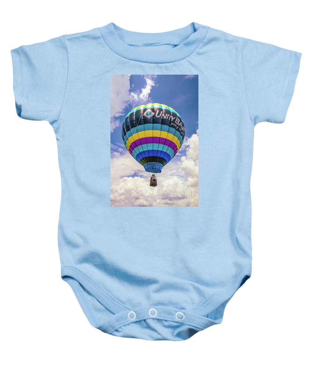 Hunterdon County Baby Onesie featuring the photograph Tethered Flight by Nick Zelinsky Jr