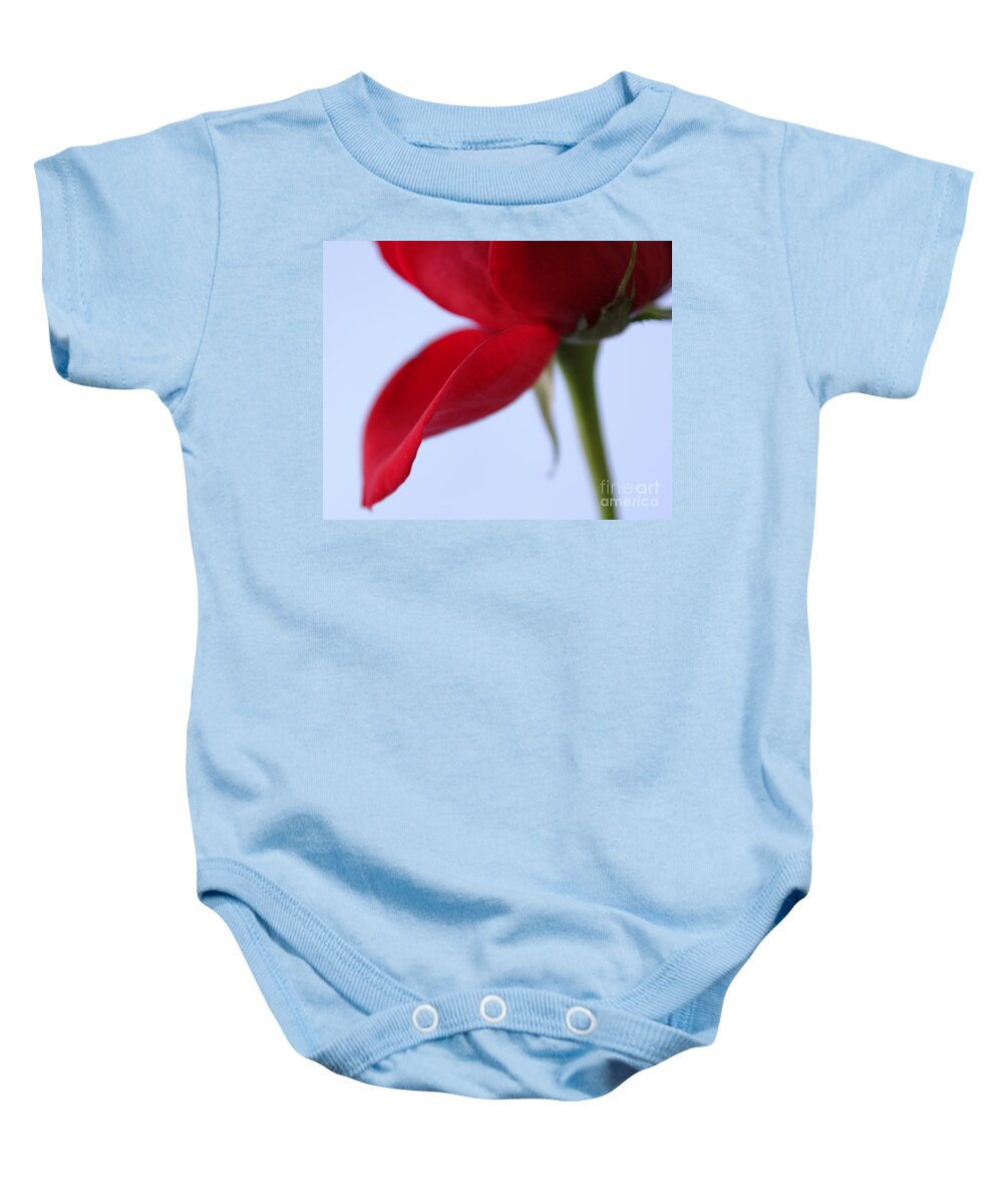 Rose Baby Onesie featuring the photograph The Beginning Of Love by Krissy Katsimbras