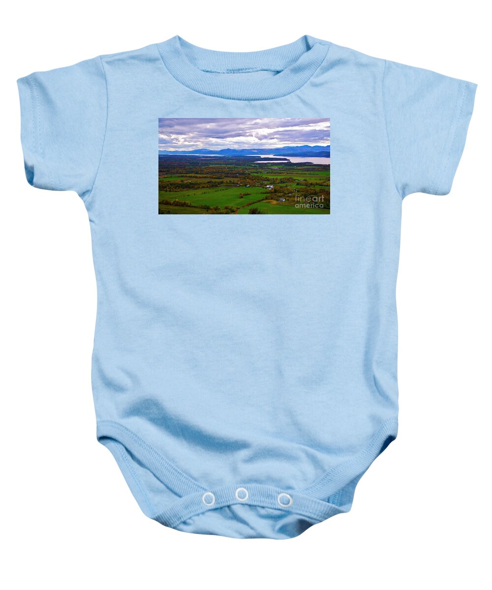 Fall Foliage Baby Onesie featuring the photograph The Champlain Valley by Scenic Vermont Photography