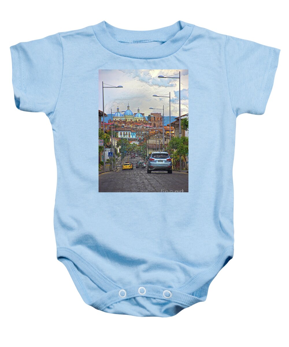 Spanish Baby Onesie featuring the photograph The Inca Trail Through Cuenca II by Al Bourassa
