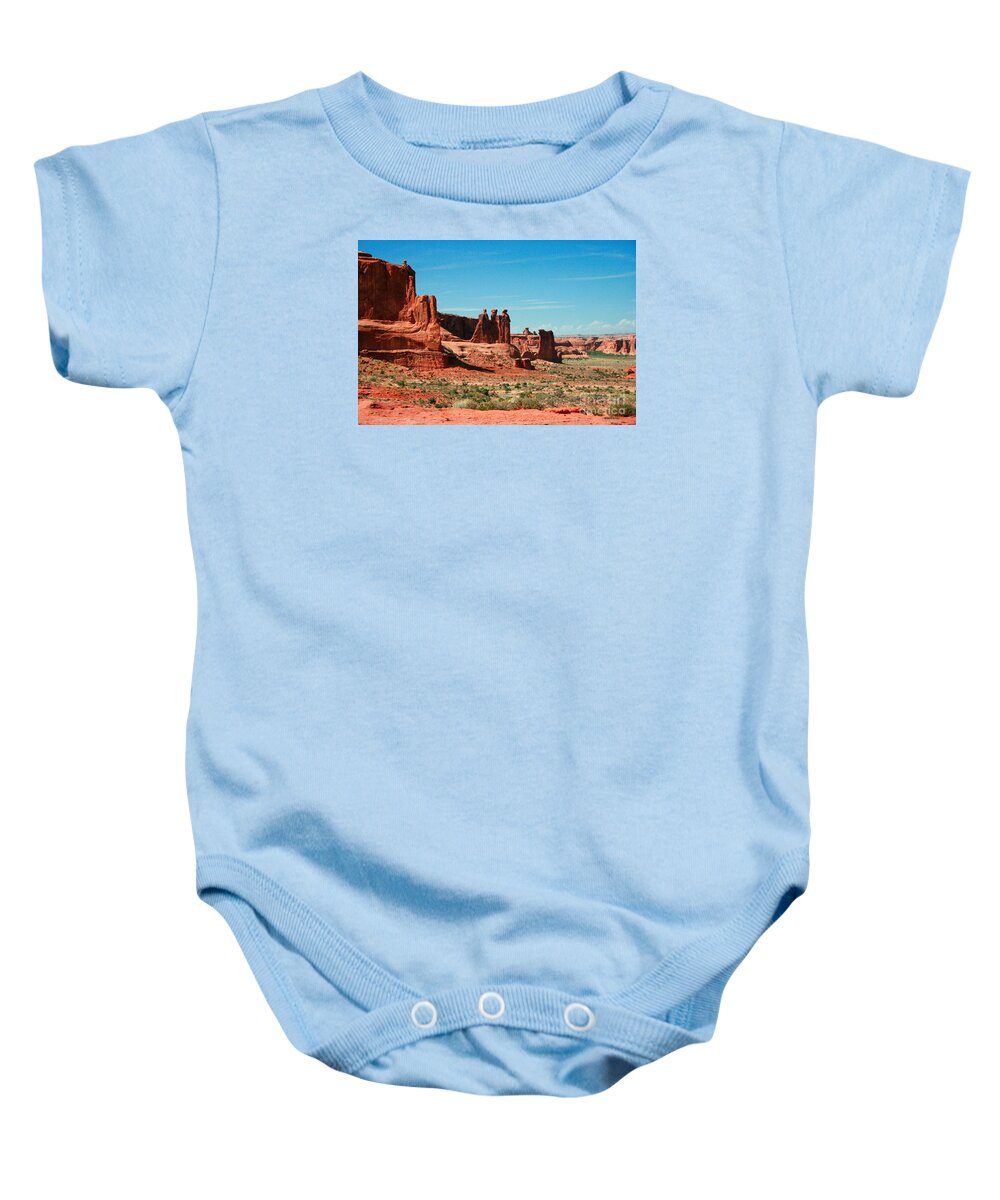 The Three Gossips Baby Onesie featuring the painting The Three Gossips by Corey Ford