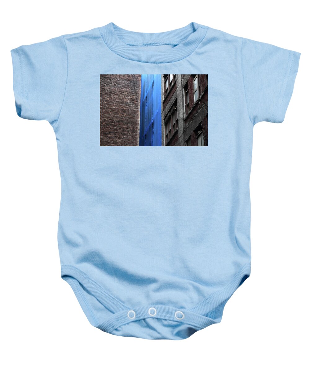 Urban Baby Onesie featuring the photograph The Waterfall by Kreddible Trout