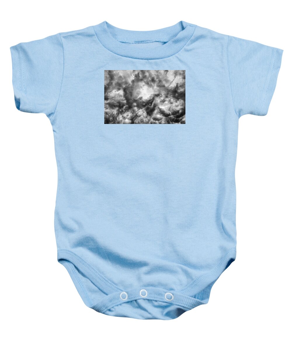 Storm Clouds Baby Onesie featuring the photograph The Eye by Charles McCleanon
