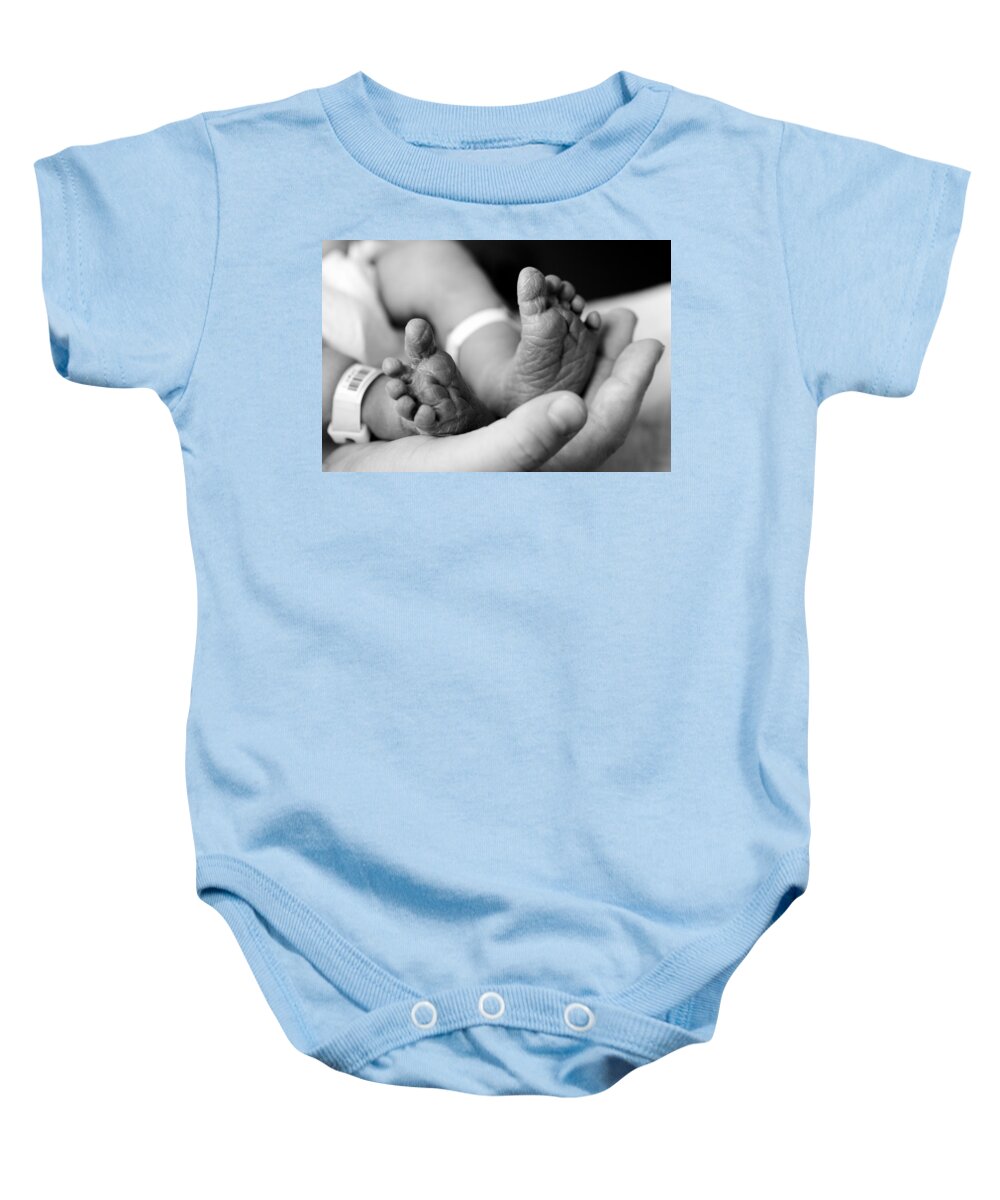 Feet Baby Onesie featuring the photograph Tiny Feet by Sebastian Musial
