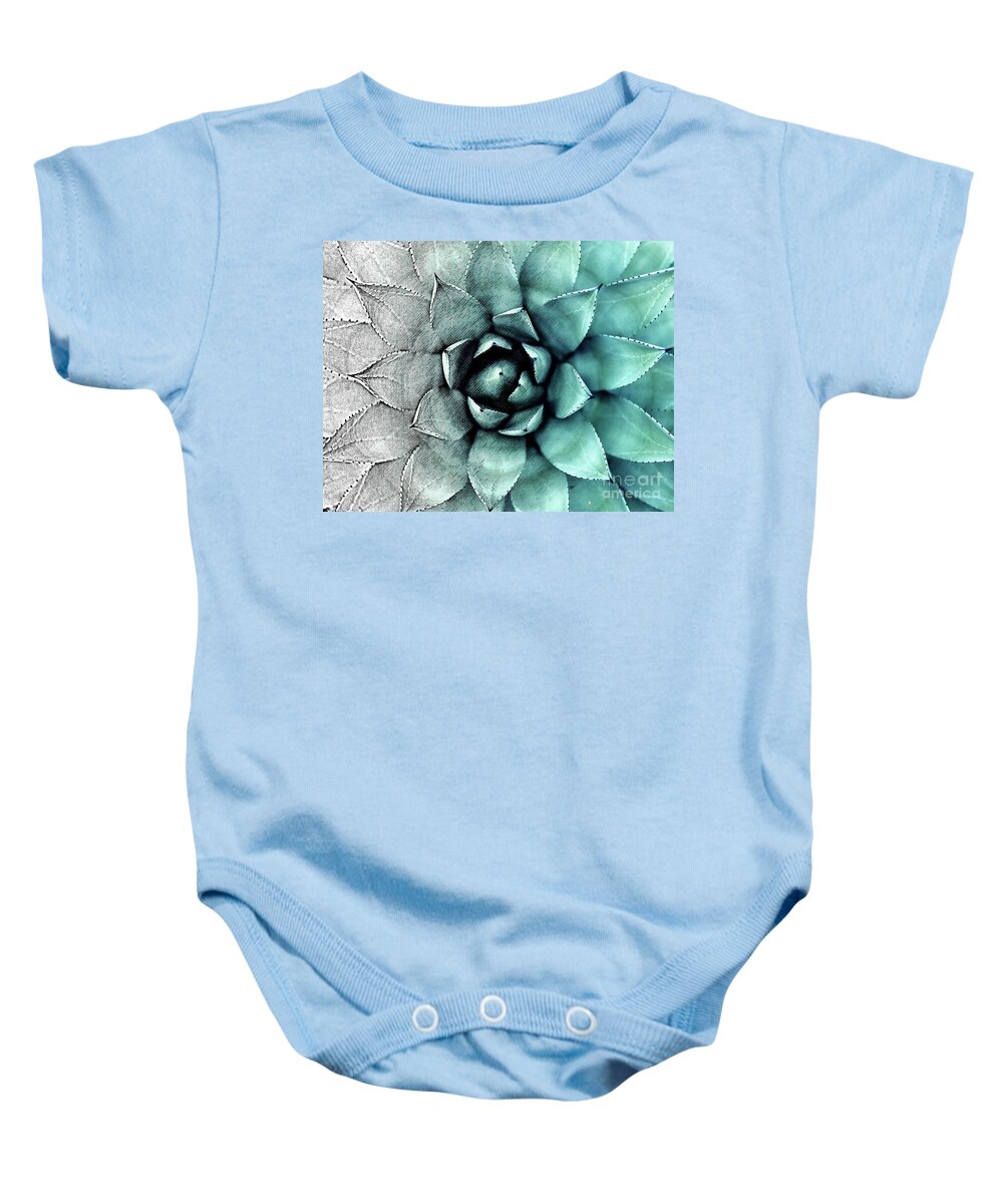 Photography Baby Onesie featuring the digital art Transformation of A Plant by Phil Perkins