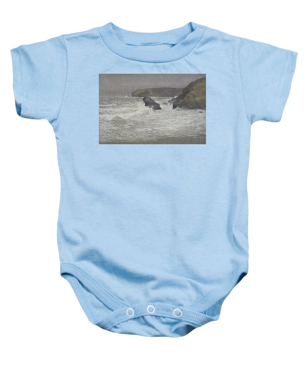 Coastal Scene Baby Onesie featuring the painting United Kingdom by Walter Crane