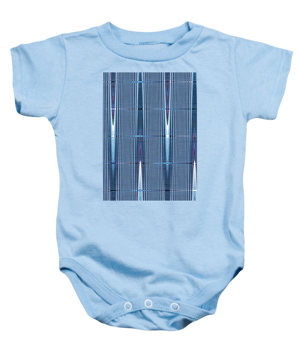 Up Town Stretch Abstract Baby Onesie featuring the digital art Up Town Stretch Abstract by Tom Janca