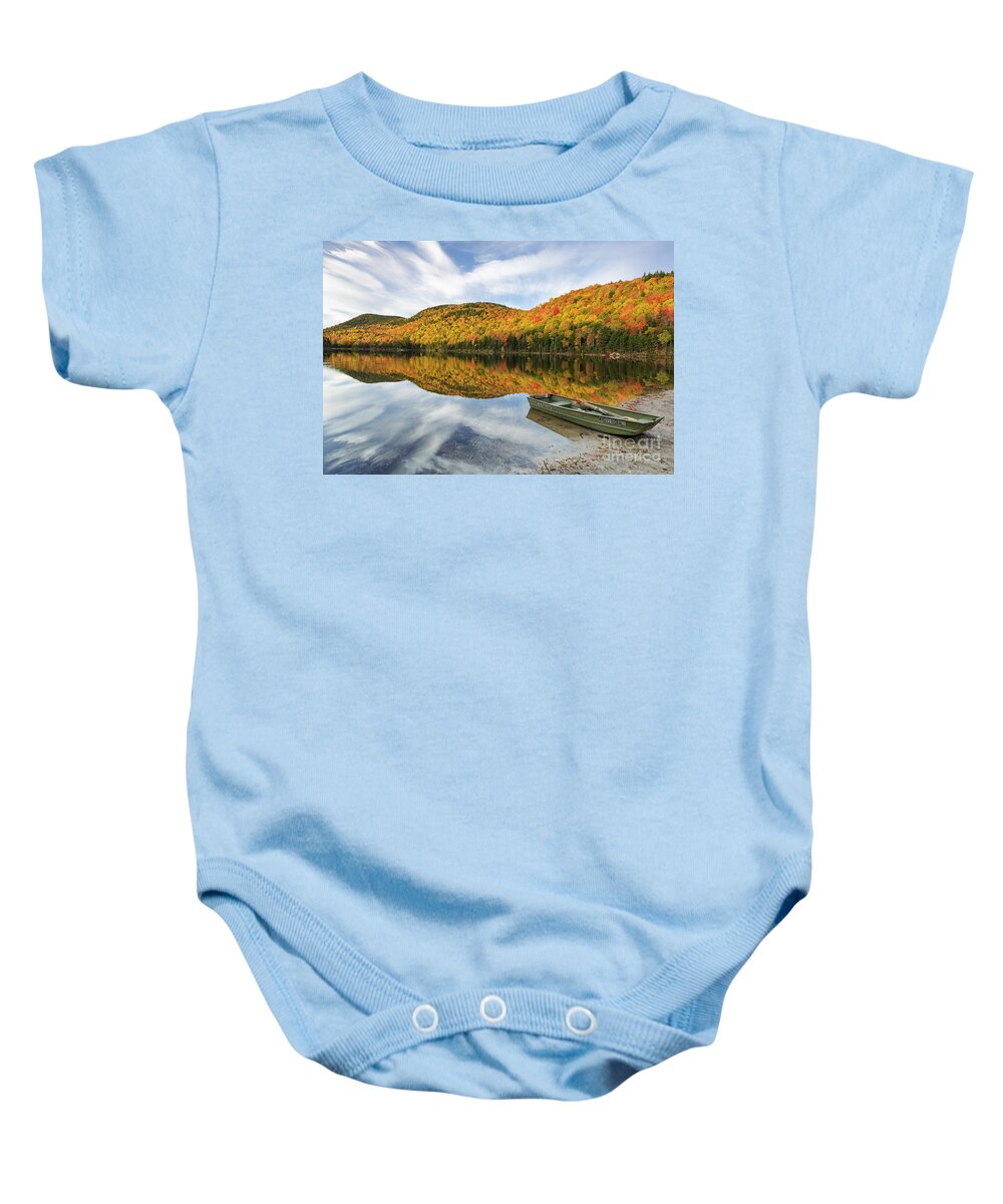 America Baby Onesie featuring the photograph Upper Hall Pond - Sandwich New Hampshire by Erin Paul Donovan