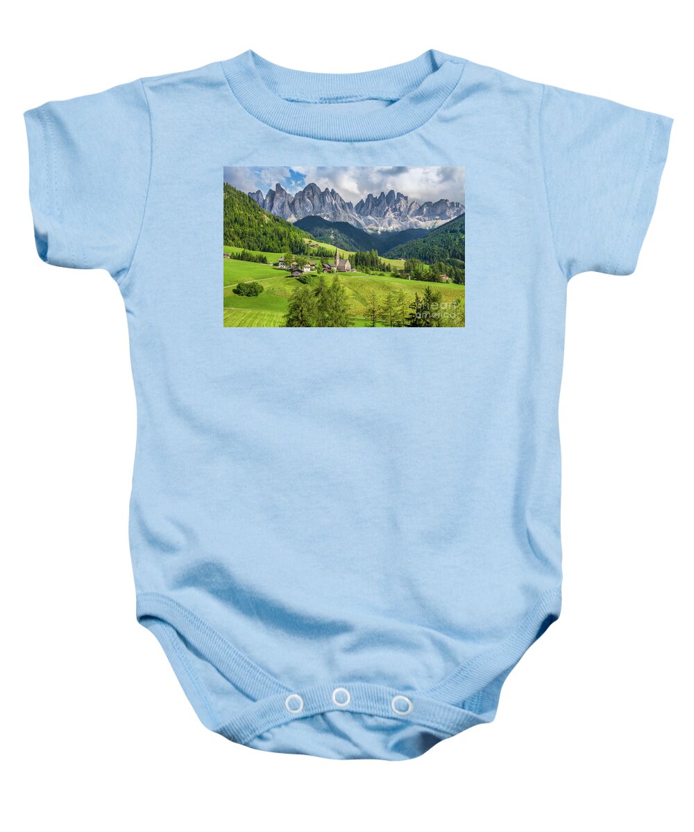 Alpine Baby Onesie featuring the photograph Valley of Dreams by JR Photography