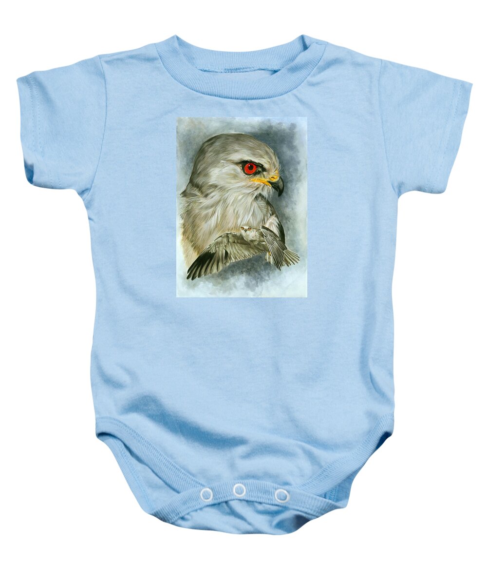 Kite Baby Onesie featuring the mixed media Velocity by Barbara Keith
