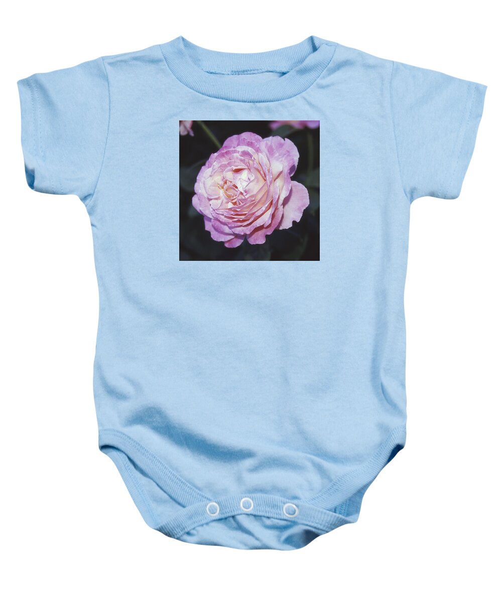 Rose Baby Onesie featuring the photograph Velvia Rose by HW Kateley