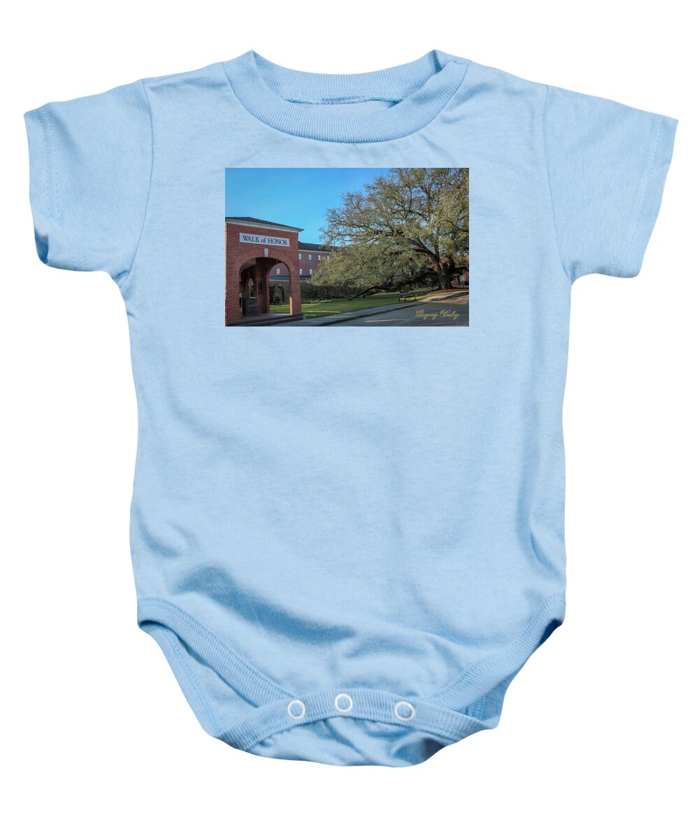 Ul Baby Onesie featuring the photograph Walk of Honor Entrance by Gregory Daley MPSA