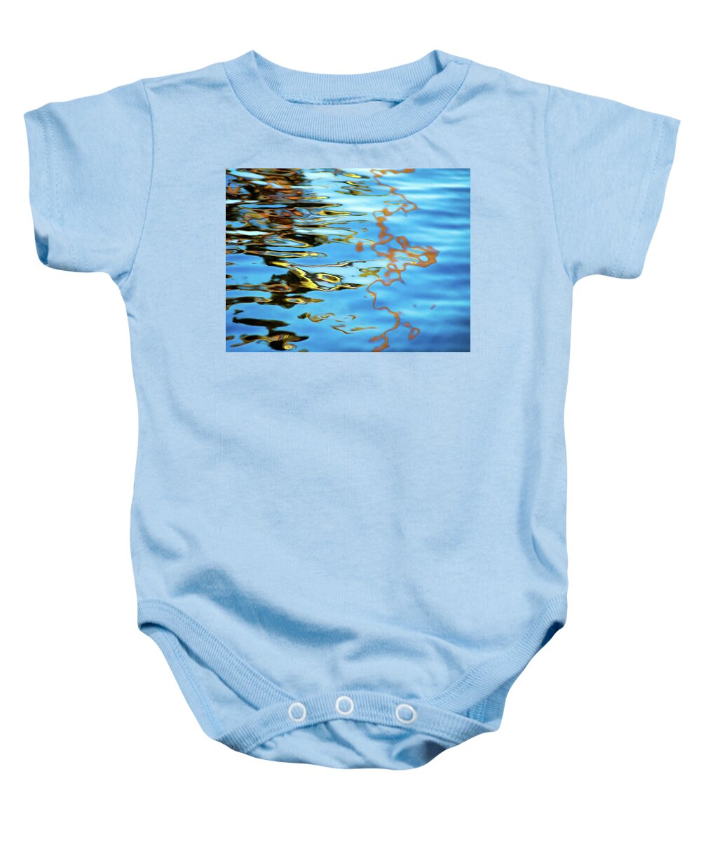 Reflection Baby Onesie featuring the photograph Water Color by Christopher Johnson