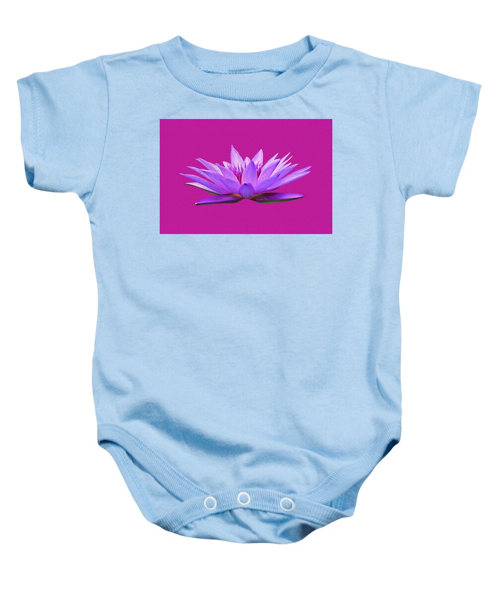 Water Lily Baby Onesie featuring the photograph Water Lily by Anthony Murphy