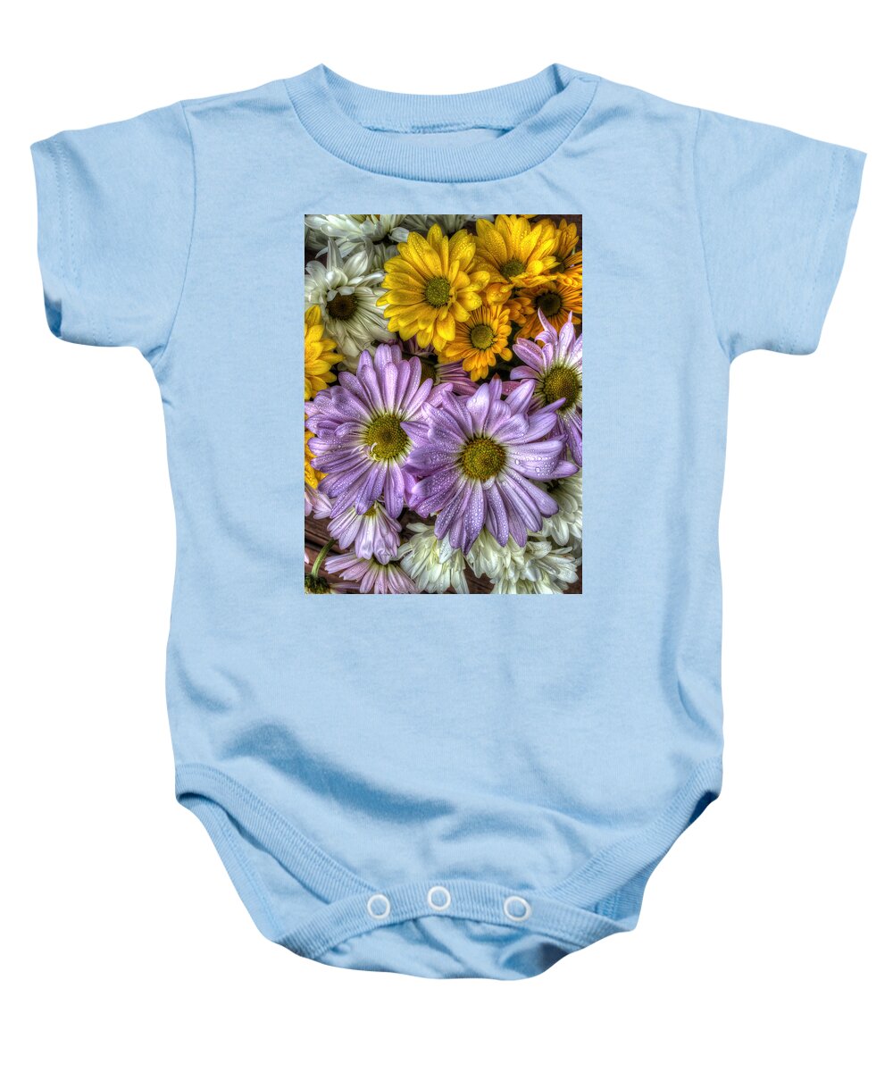 Daisies Baby Onesie featuring the photograph We Need To Be Together by Mike Eingle