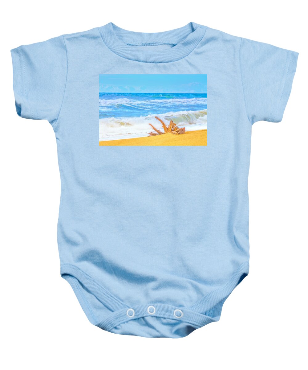 Where I Want To Be Baby Onesie featuring the digital art Where I want to Be by Randy Steele