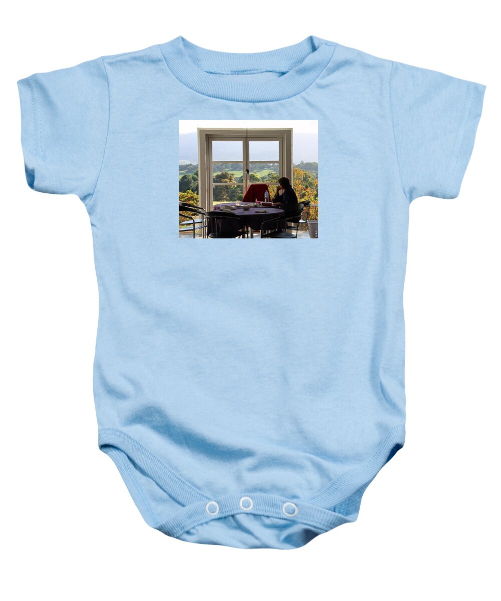 Yarra Valley Baby Onesie featuring the photograph Window to the World by Pat Moore